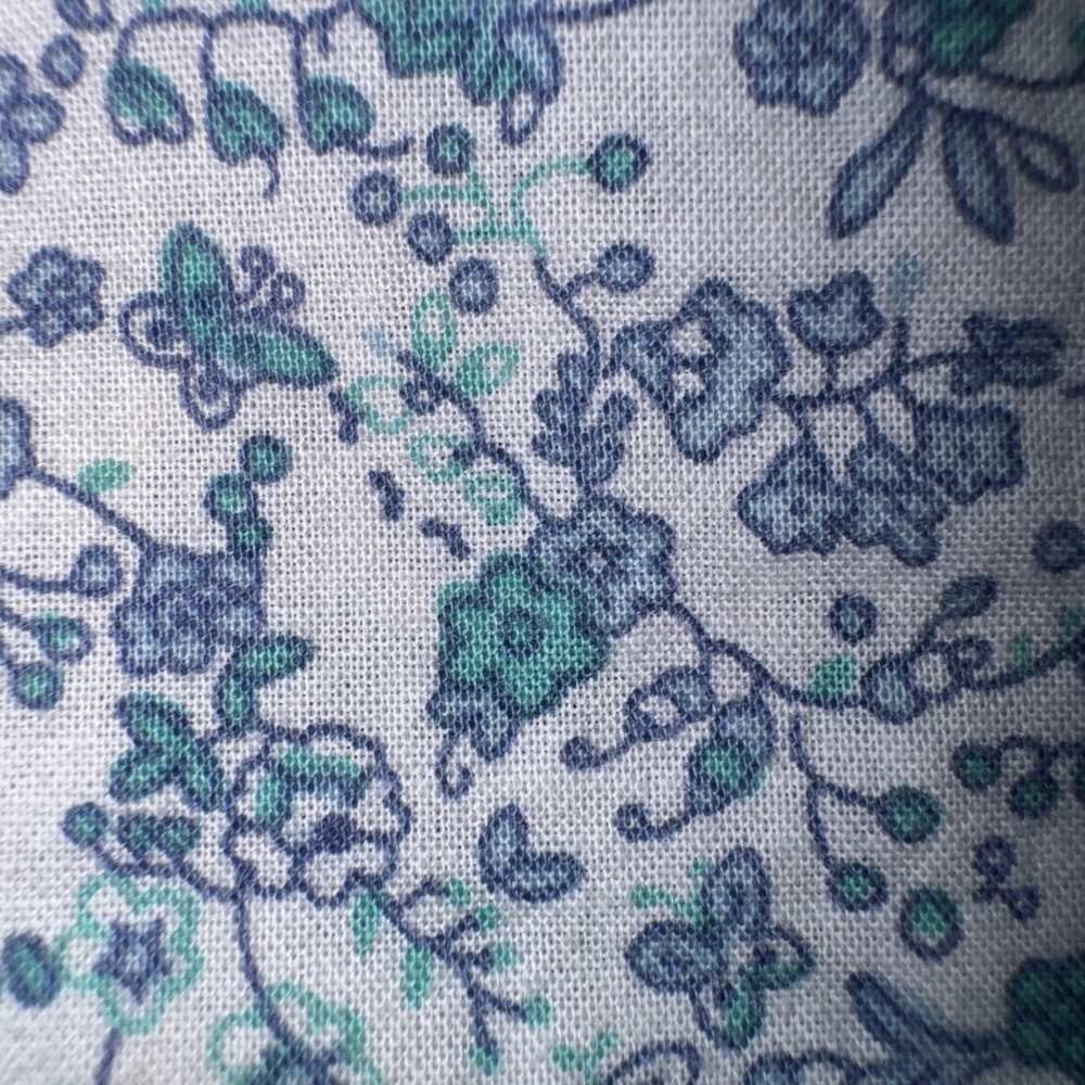 Wrangler Wrancher Womens Blue Floral Western Pearl Snap Short Sleeve Shirt M - Picture 5 of 13